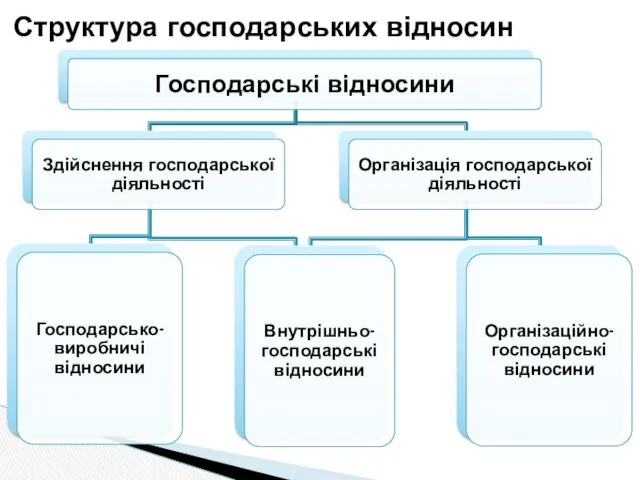 Структура господарських відносин