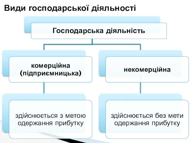 Види господарської діяльності