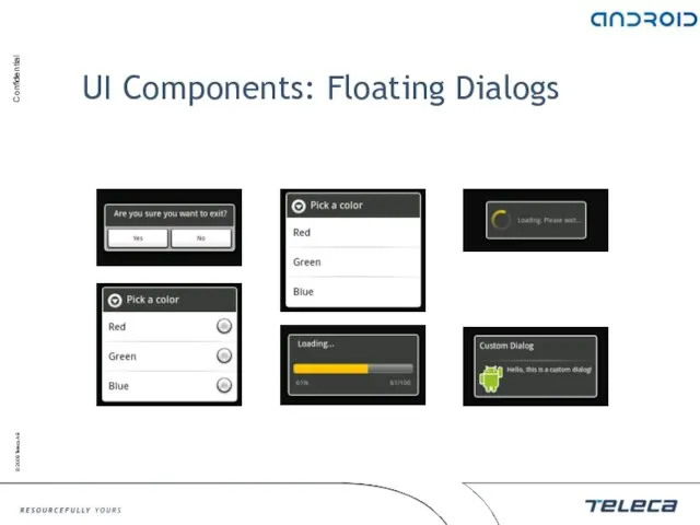 UI Components: Floating Dialogs