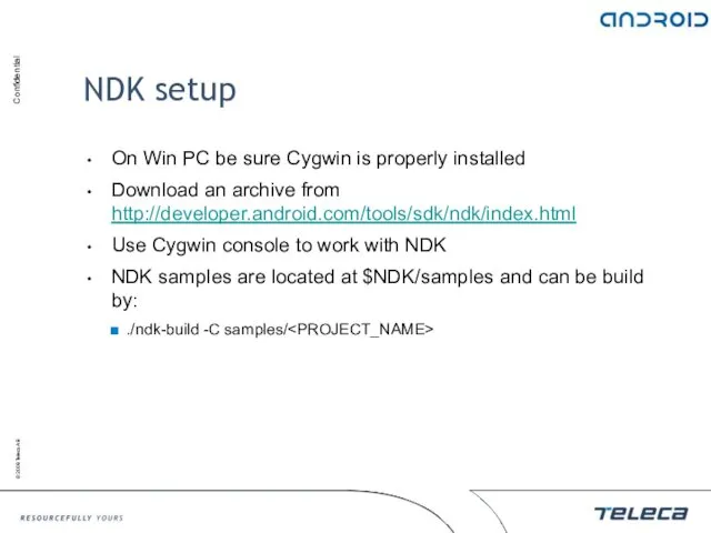 NDK setup On Win PC be sure Cygwin is properly