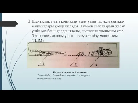 Шахталық типті қоймалар салу үшін тау-кен ұңғылау машиналары қолданылады. Тау-кен