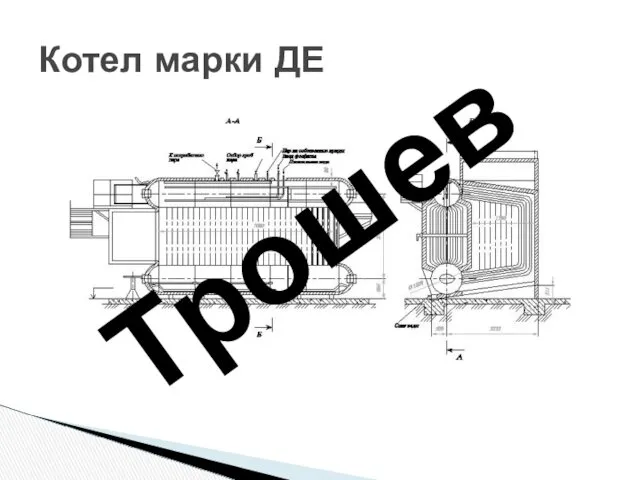 Котел марки ДЕ Трошев