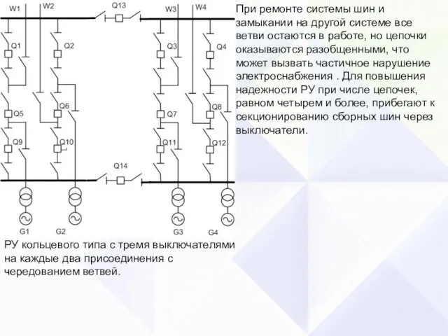 При ремонте системы шин и замыкании на другой системе все