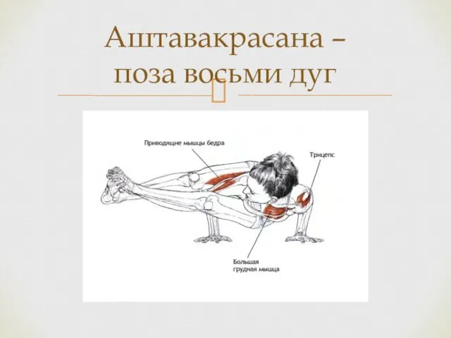 Аштавакрасана – поза восьми дуг