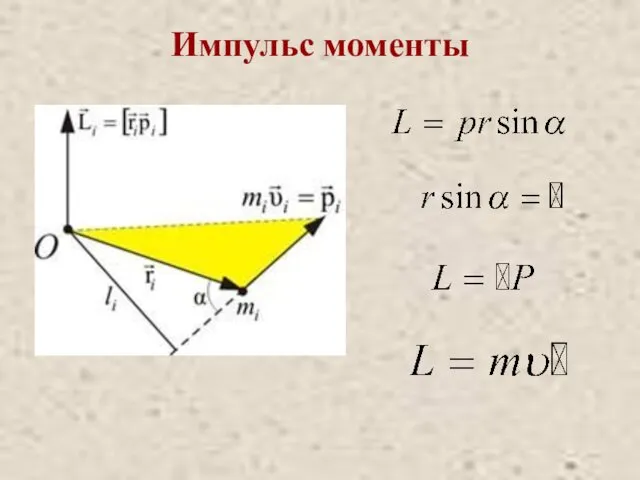 Импульс моменты