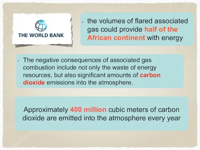 the volumes of flared associated gas could provide half of