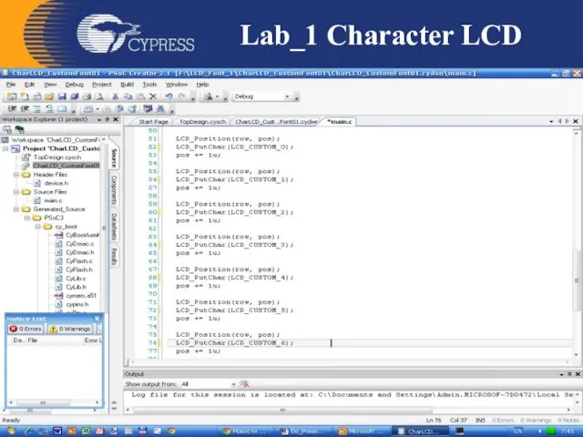 Lab_1 Character LCD