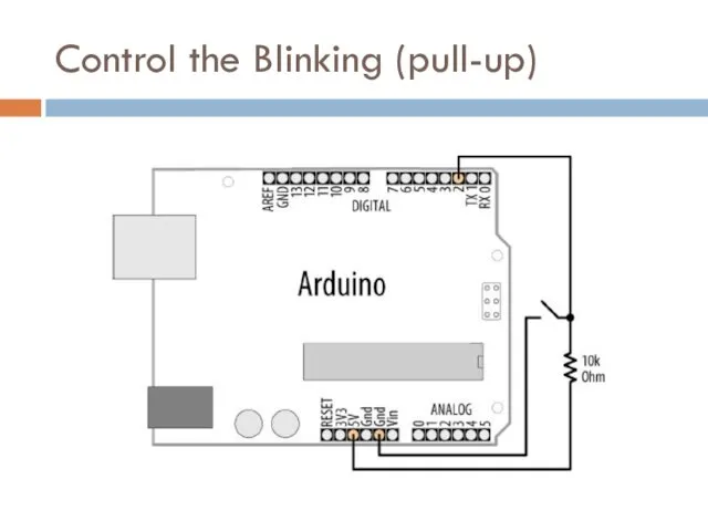 Control the Blinking (pull-up)