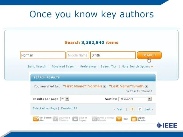 Once you know key authors