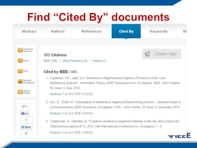 Find “Cited By” documents