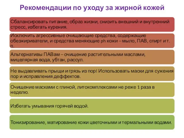 Рекомендации по уходу за жирной кожей