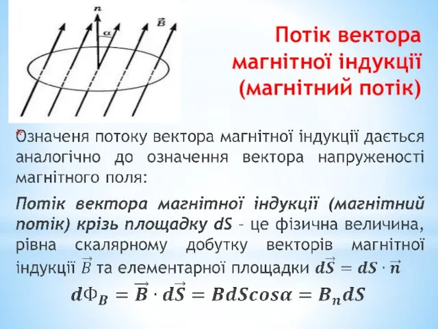 Потік вектора магнітної індукції (магнітний потік)