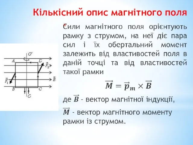 Кількісний опис магнітного поля