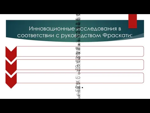 Инновационные исследования в соответствии с руководством Фраскати: