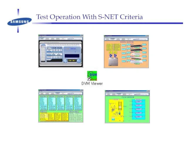 Test Operation With S-NET Criteria