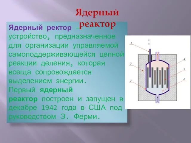 Ядерный ректор — устройство, предназначенное для организации управляемой самоподдерживающейся цепной