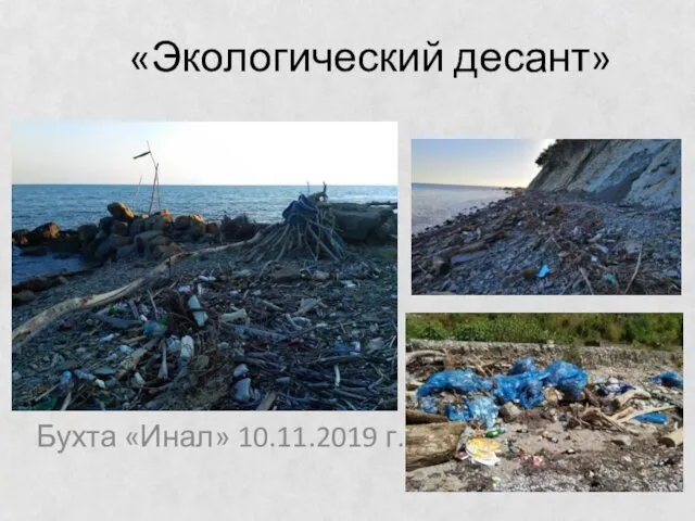 «Экологический десант» Бухта «Инал» 10.11.2019 г.
