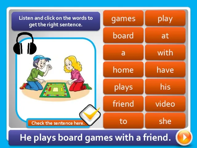 play games board at with a home have his plays