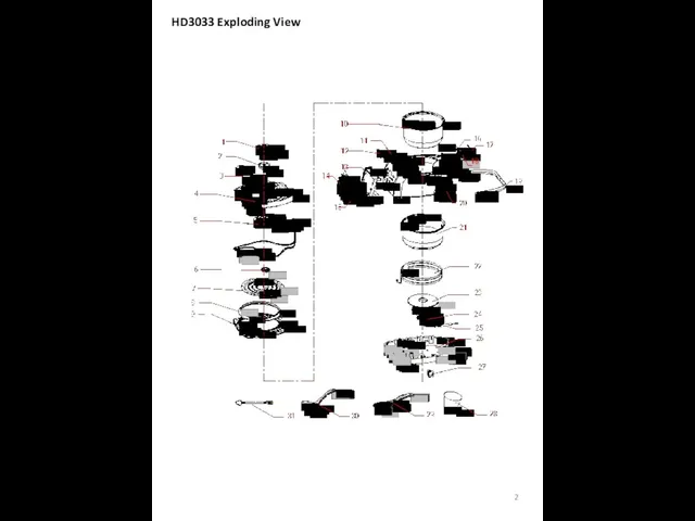 HD3033 Exploding View