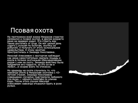 Псовая охота На протяжении всей жизни Некрасов страстно увлекался и