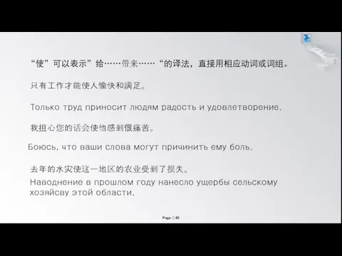 去年的水灾使这一地区的农业受到了损失。 Наводнение в прошлом году нанесло ущербы сельскому хозяйсву этой