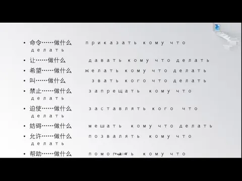 命令……做什么 приказать кому что делать 让……做什么 давать кому что делать