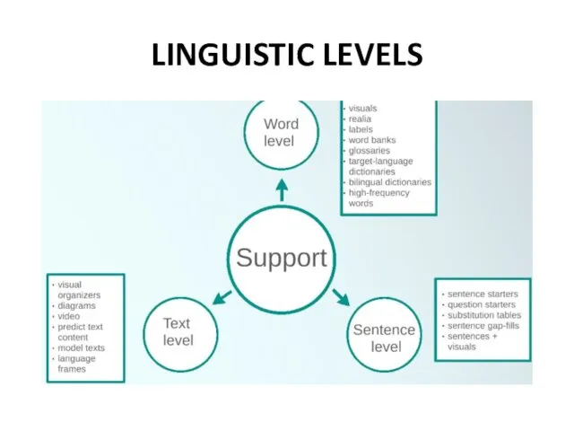 LINGUISTIC LEVELS