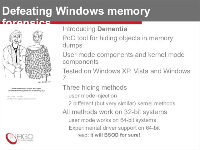 Defeating Windows memory forensics Introducing Dementia PoC tool for hiding