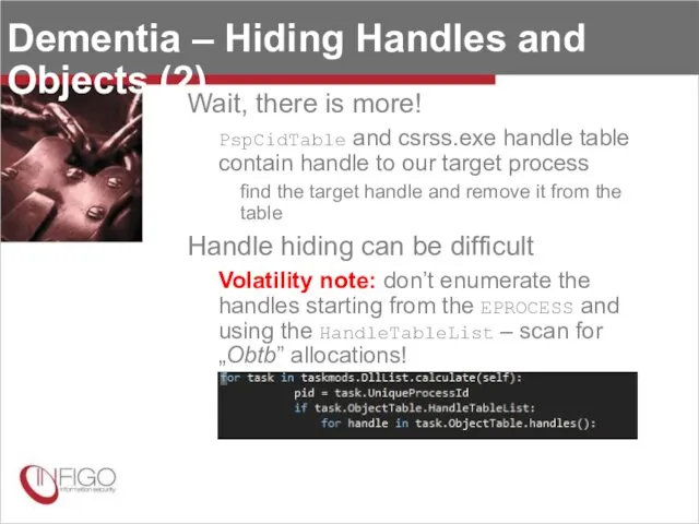 Dementia – Hiding Handles and Objects (2) Wait, there is