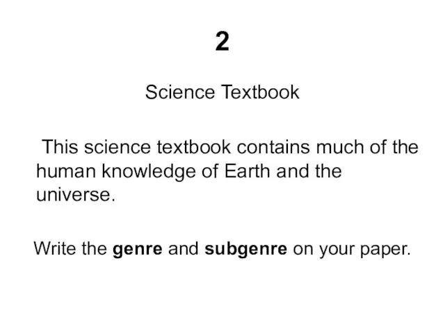 2 Science Textbook This science textbook contains much of the