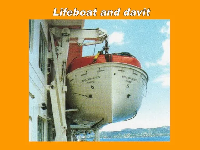 Lifeboat and davit