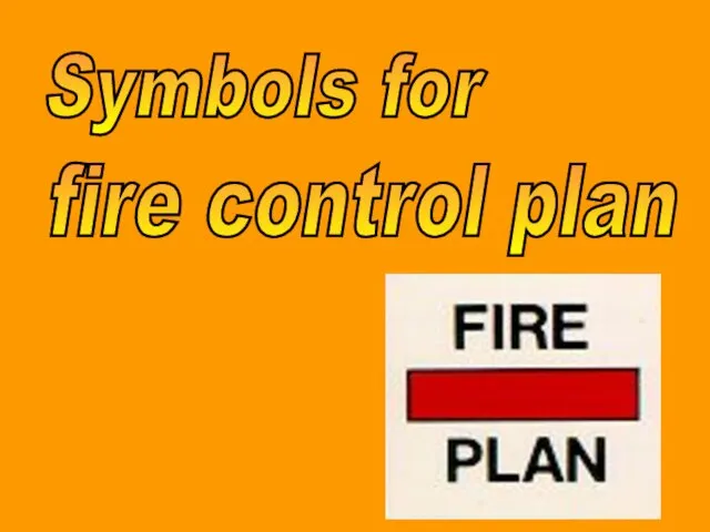 Symbols for fire control plan