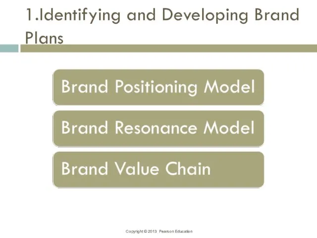1.Identifying and Developing Brand Plans
