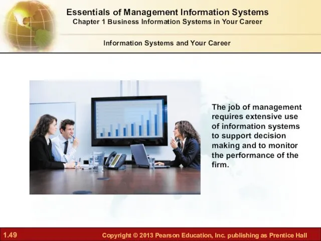 Information Systems and Your Career The job of management requires