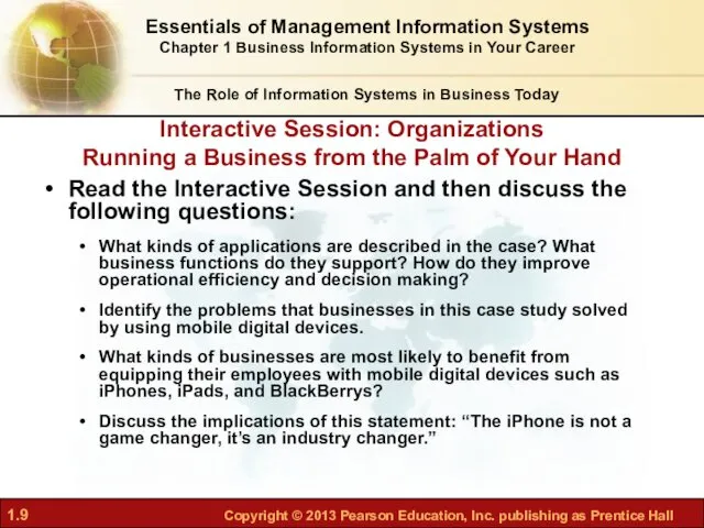 Interactive Session: Organizations Running a Business from the Palm of