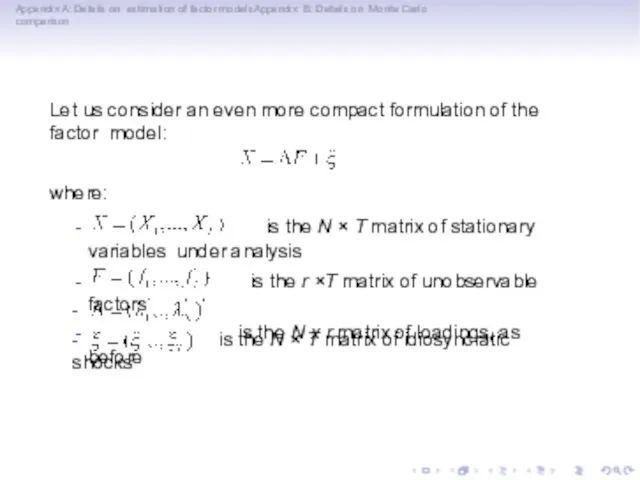 Appendix A: Details on estimation of factor modelsAppendix B: Details