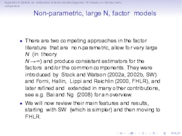 Appendix A: Details on estimation of factor modelsAppendix B: Details