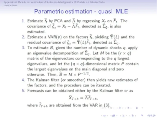 Appendix A: Details on estimation of factor modelsAppendix B: Details