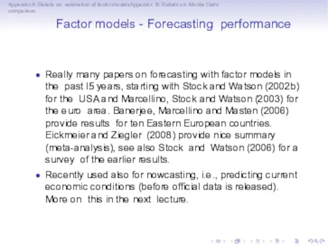 Appendix A: Details on estimation of factor modelsAppendix B: Details