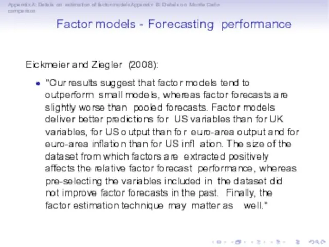 Appendix A: Details on estimation of factor modelsAppendix B: Details
