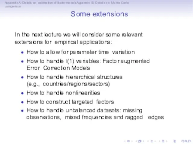 Appendix A: Details on estimation of factor modelsAppendix B: Details