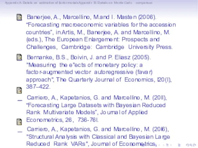 Appendix A: Details on estimation of factor modelsAppendix B: Details