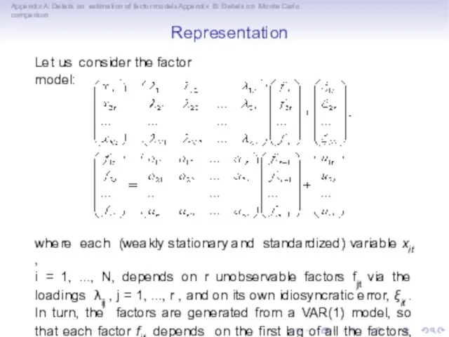 Appendix A: Details on estimation of factor modelsAppendix B: Details