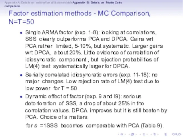 Appendix A: Details on estimation of factor modelsAppendix B: Details