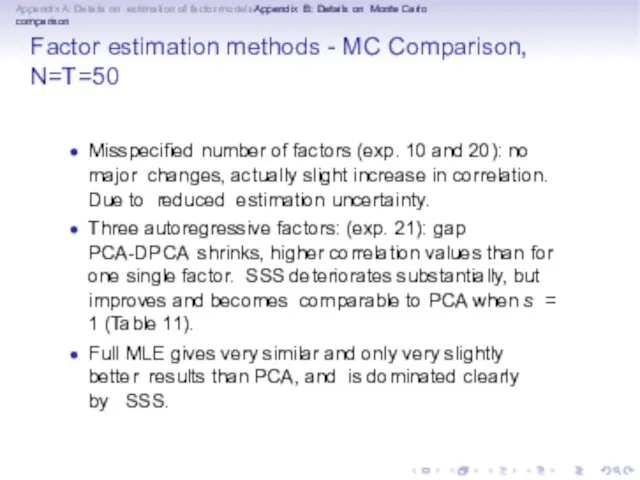 Appendix A: Details on estimation of factor modelsAppendix B: Details