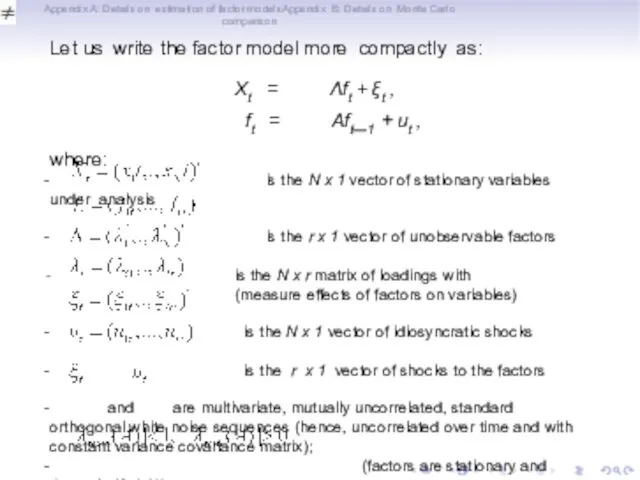 Appendix A: Details on estimation of factor modelsAppendix B: Details