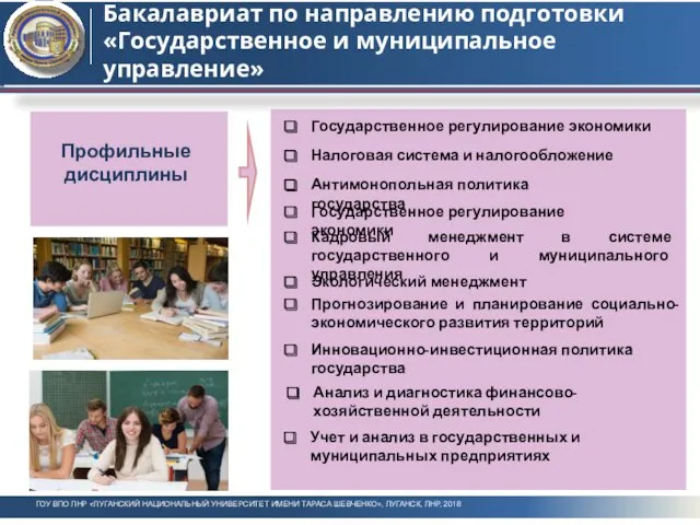 Бакалавриат по направлению подготовки «Государственное и муниципальное управление» ГОУ ВПО