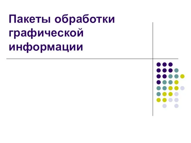 Пакеты обработки графической информации