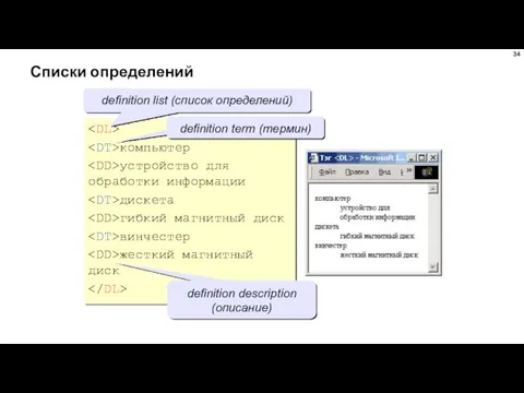 Списки определений компьютер устройство для обработки информации дискета гибкий магнитный