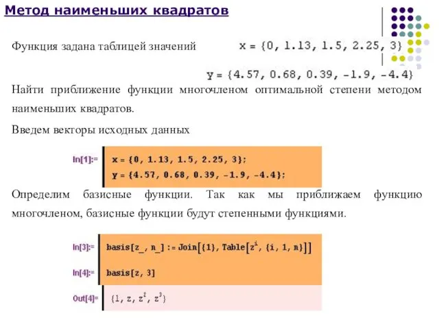 Метод наименьших квадратов